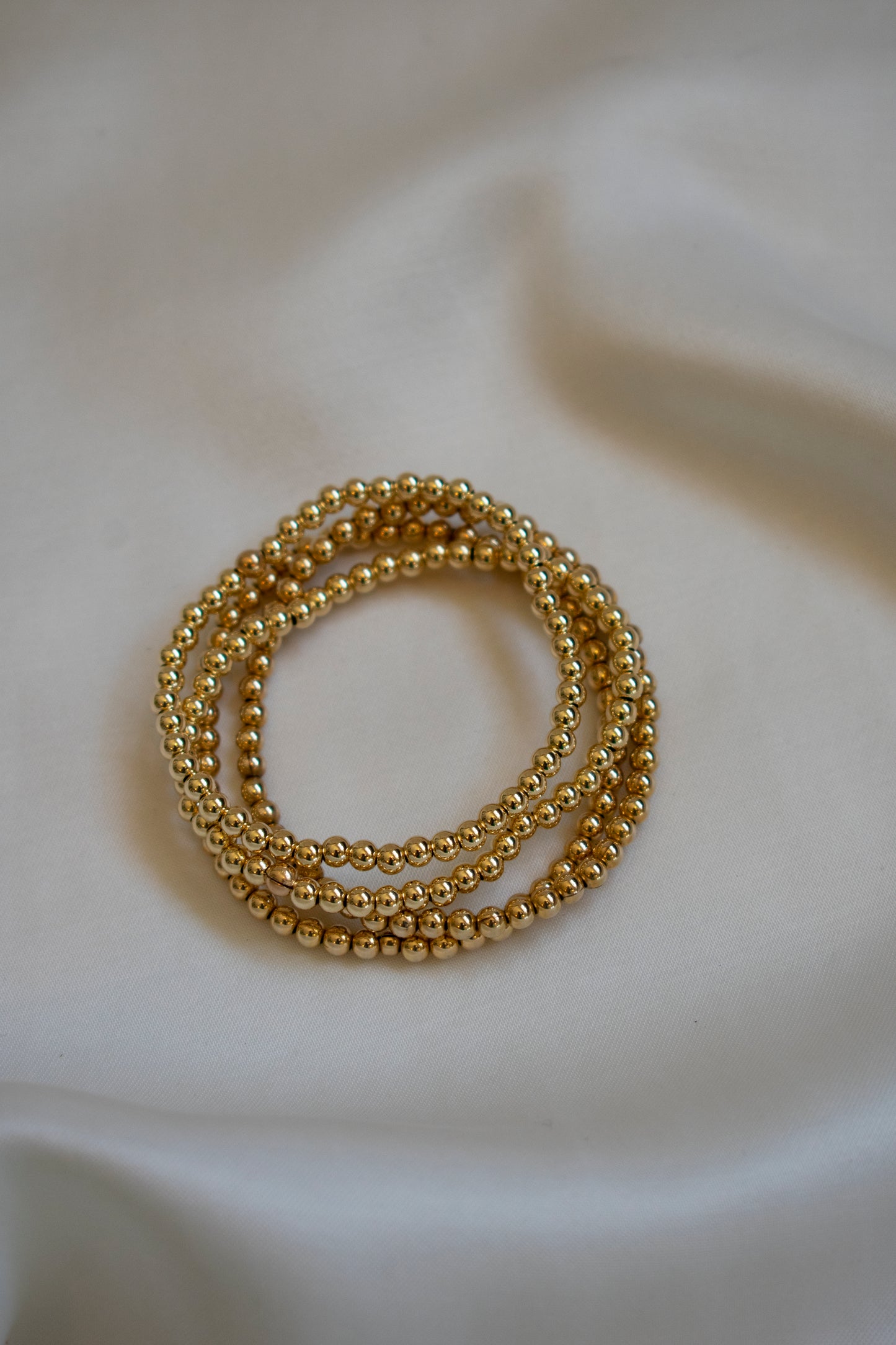 Stretchy Lg Bead Bracelet 4mm