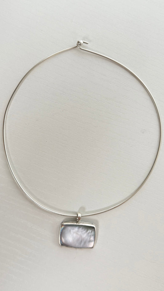 Mother of Pearl Collar Necklace