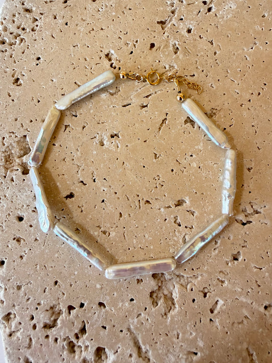 Stick Pearl Anklet
