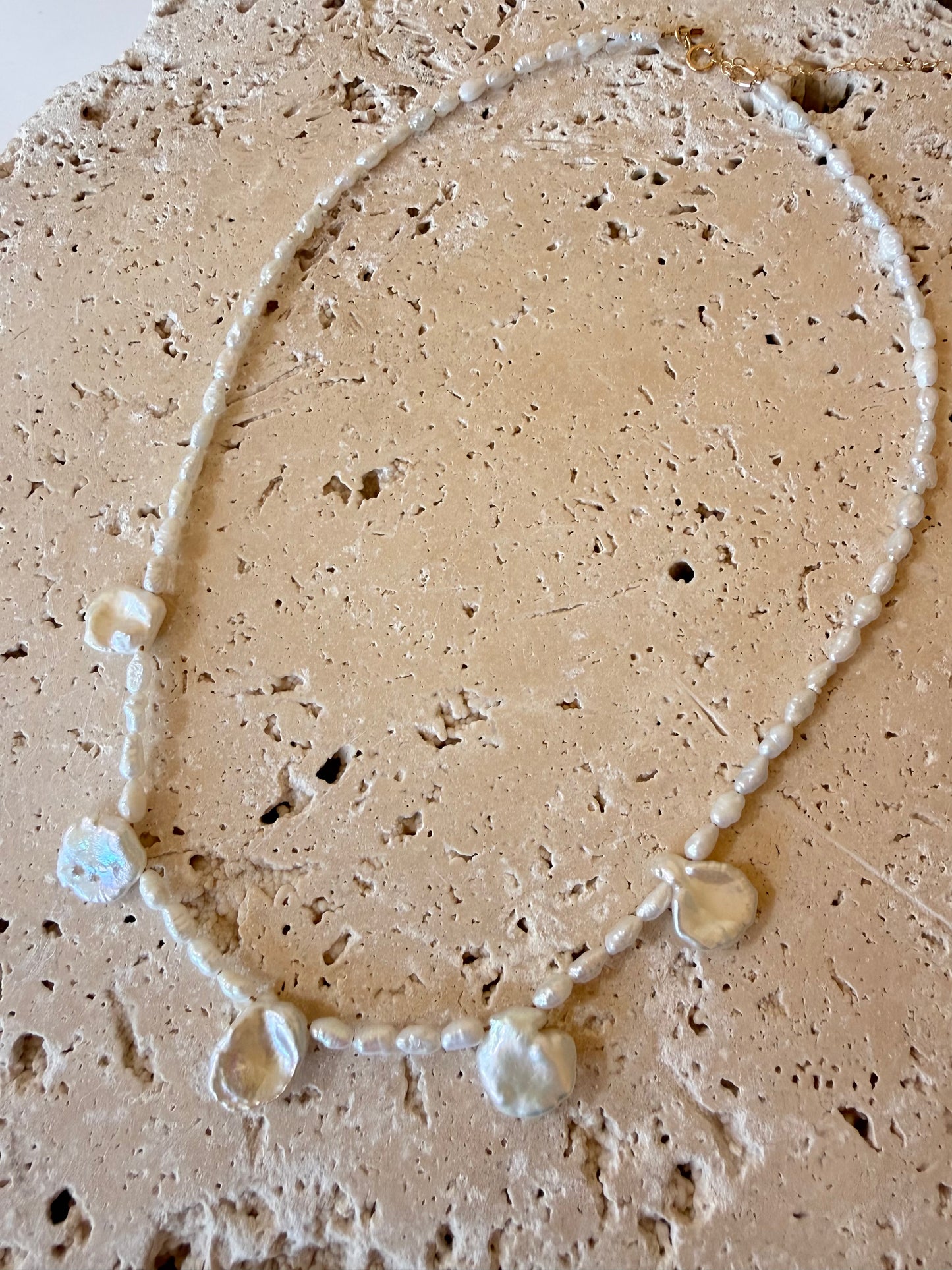 Keshi and Rice Pearl Necklace