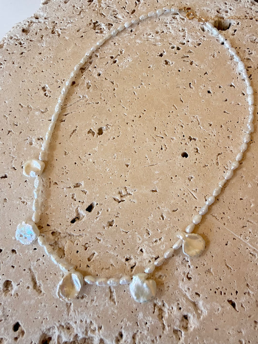 Keshi and Rice Pearl Necklace