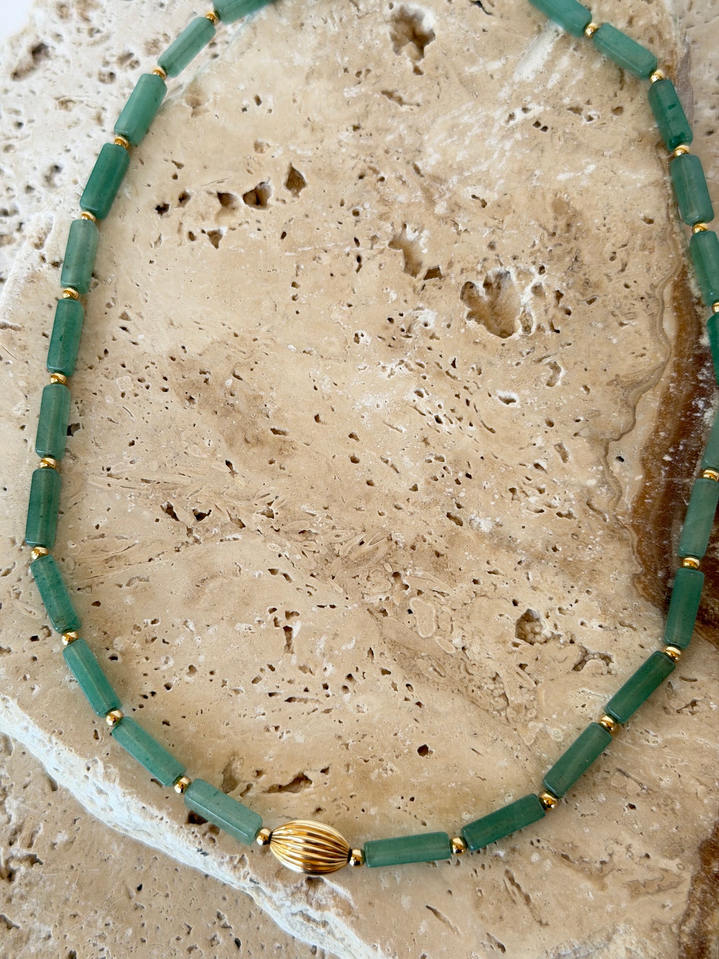 Aventurine Bead Necklace