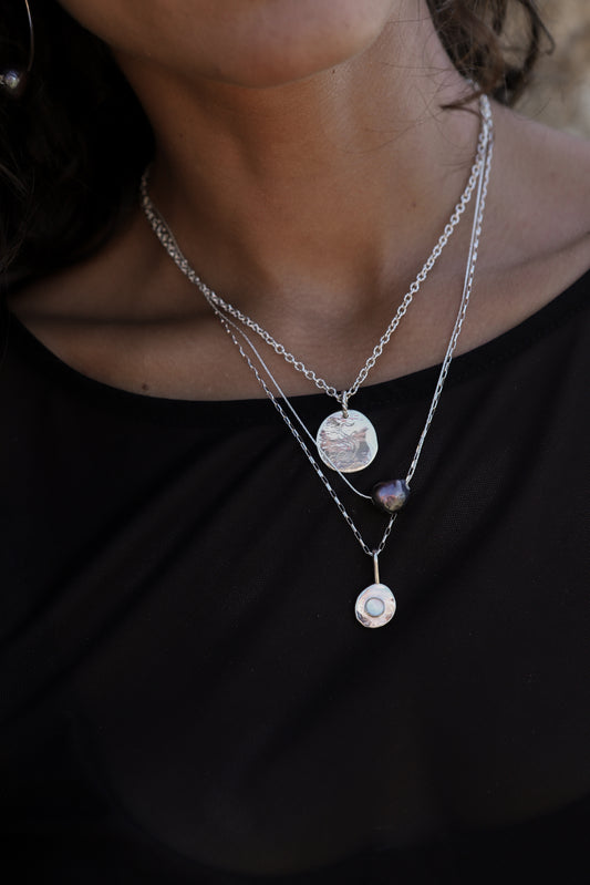 Medallion Engraved Necklace