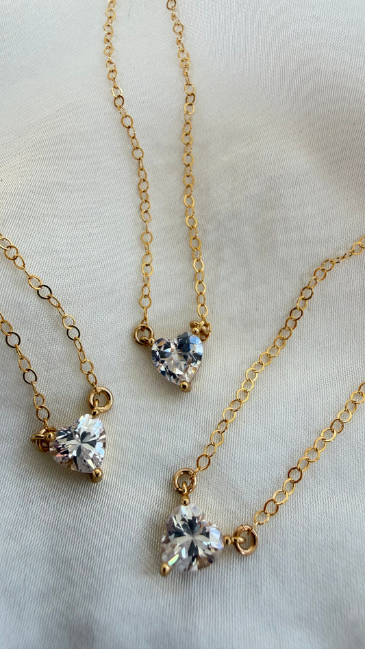 Heart CZ Necklace