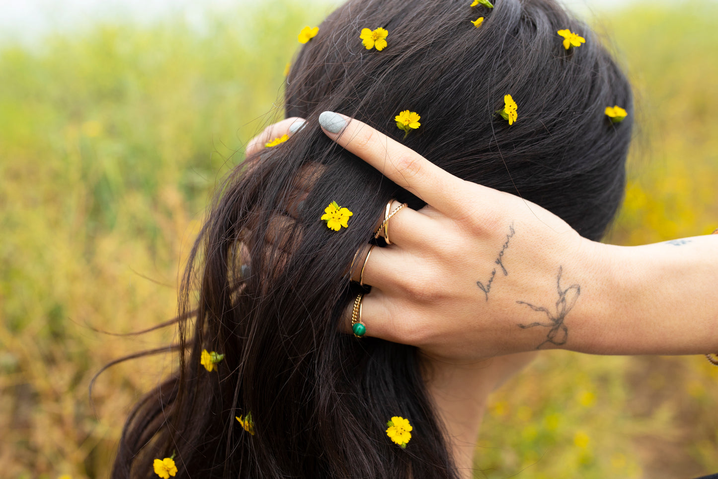 Johnny Stack Ring Set Malachite