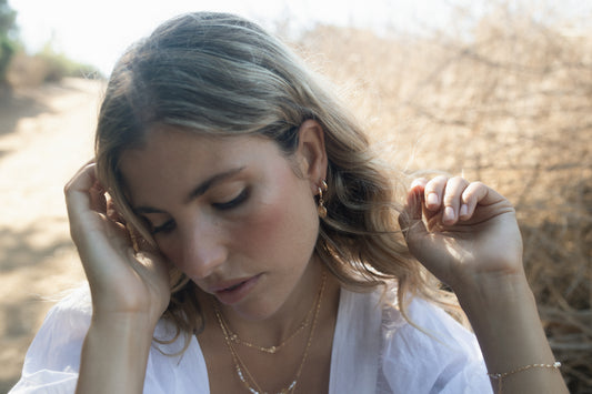 Spiral Charm Huggies