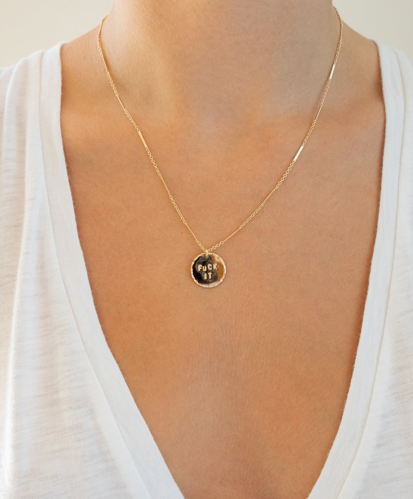 Fuck It Coin Necklace