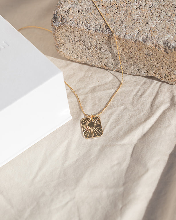 Glow Rectangle Necklace Large