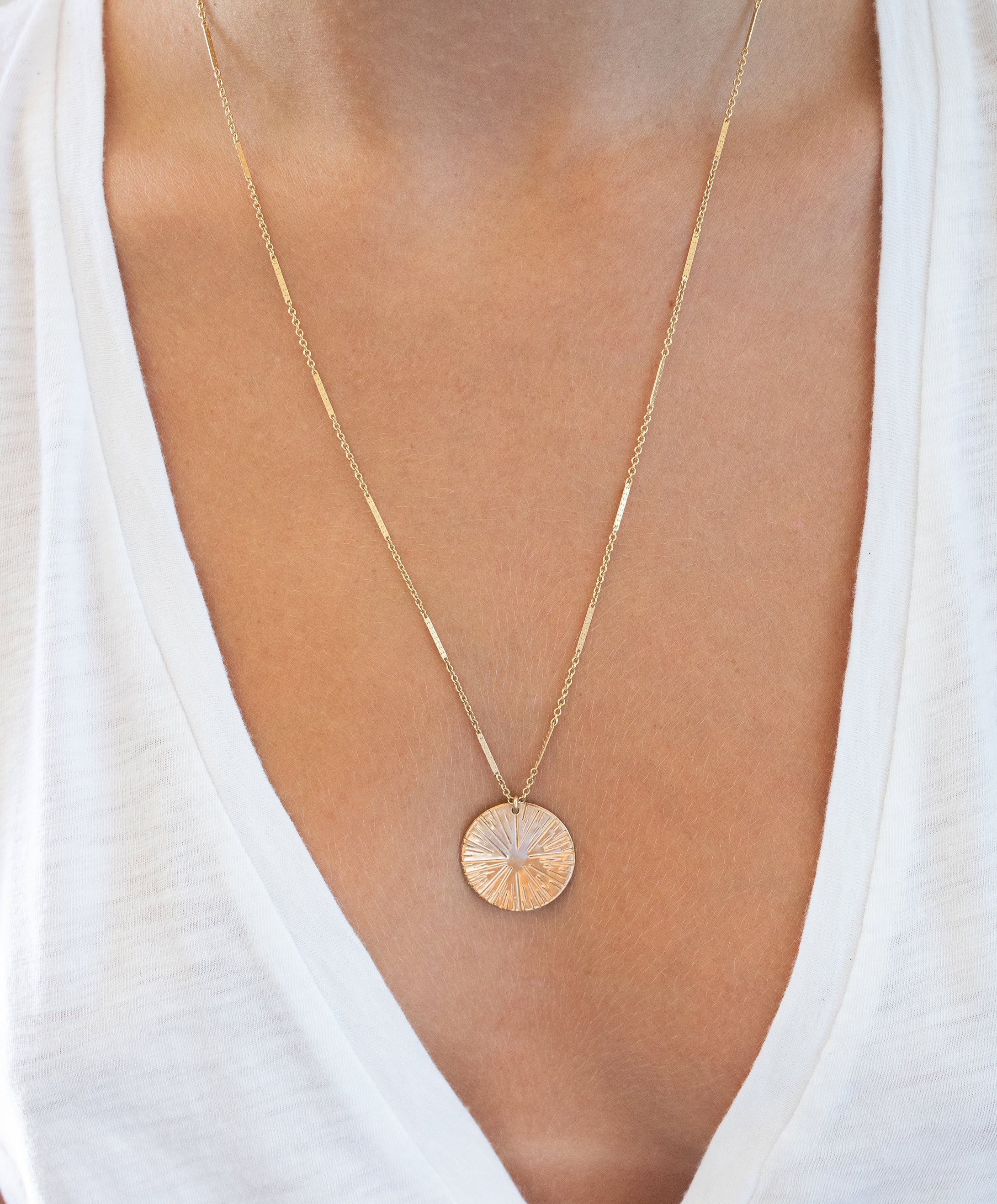 Rose Gold Coin Coin Necklace Gold Coin Necklace, Faded Memory