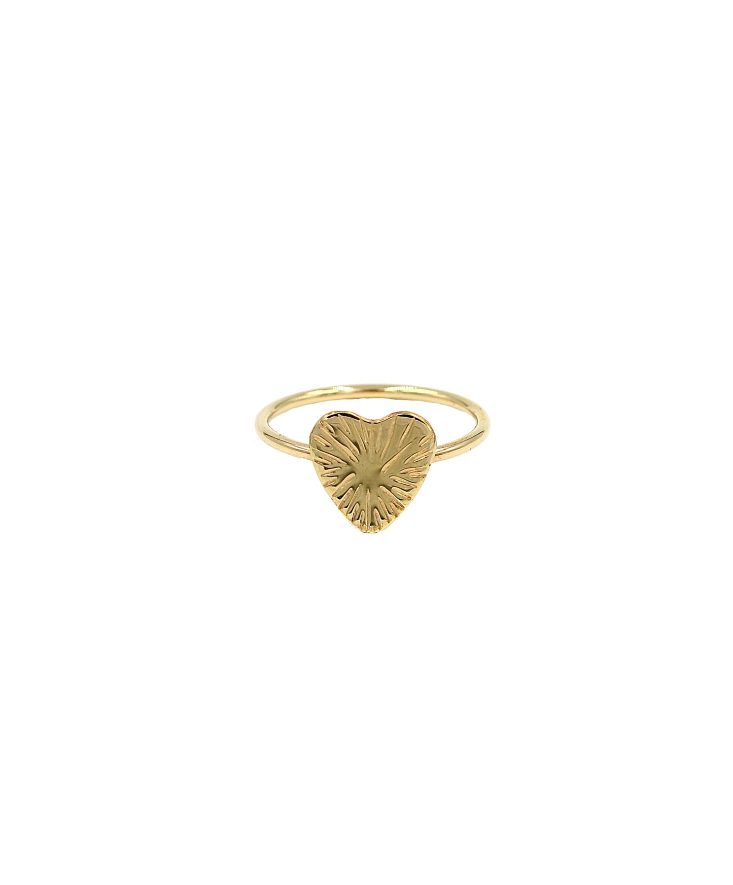 Sunburst Heart Ring