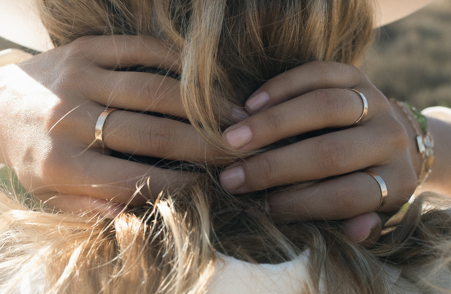 Rising Sun Stack Ring