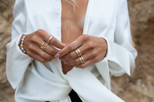 Pink Pearl Stretch Ring