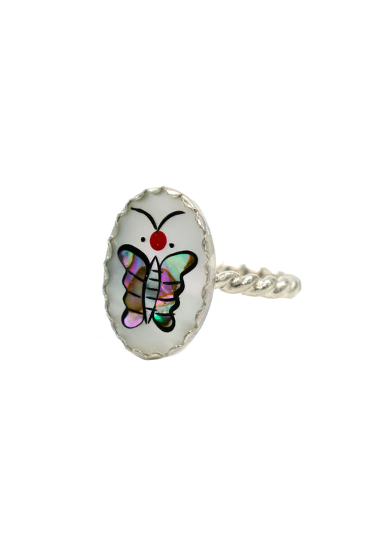 Butterfly Inlay Ring