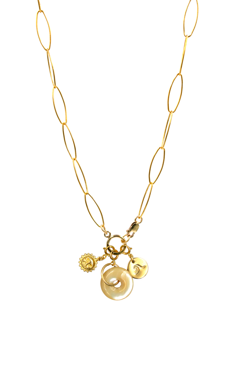 Drawn Cable Charm Necklace