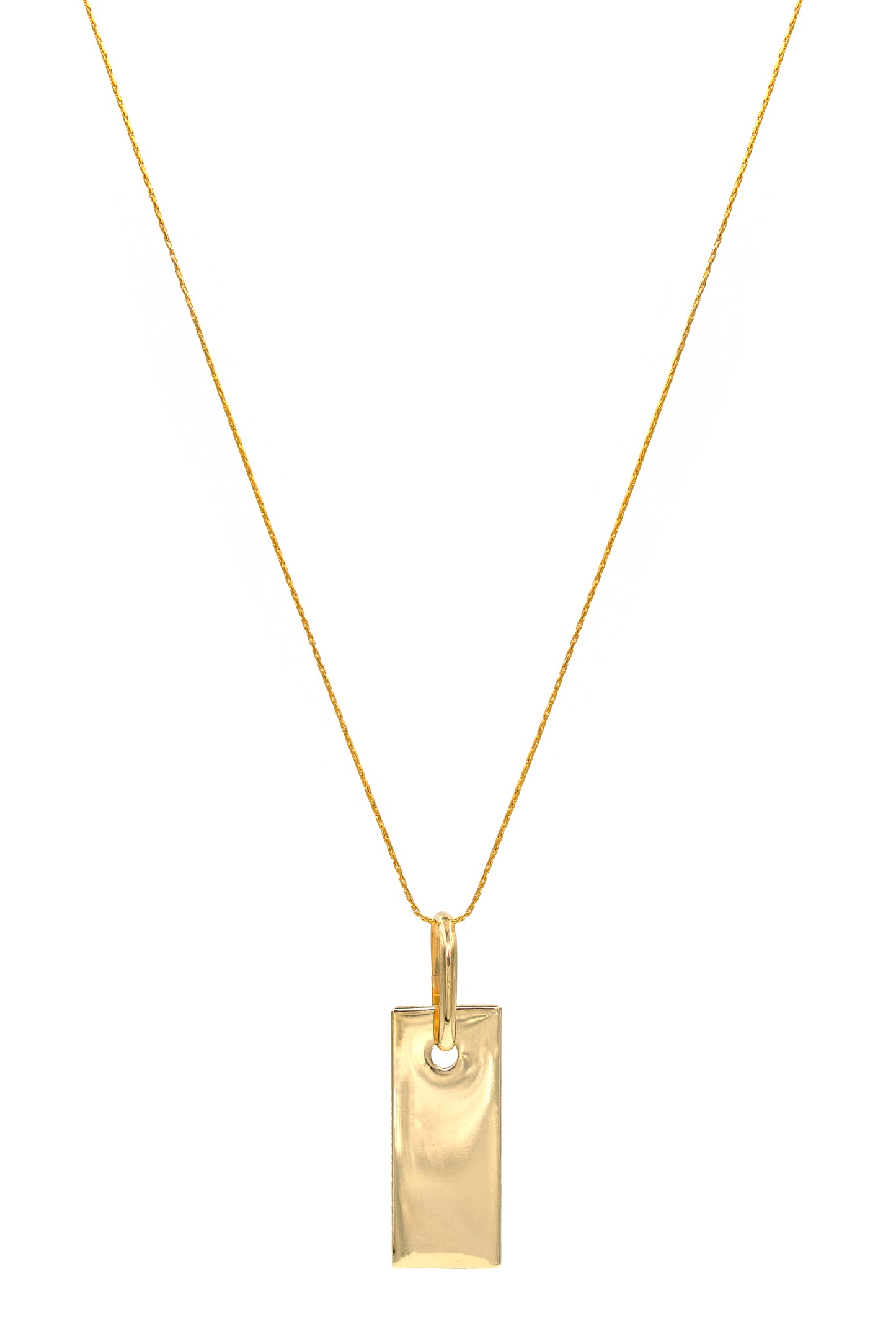 Elongated Rectangle Necklace