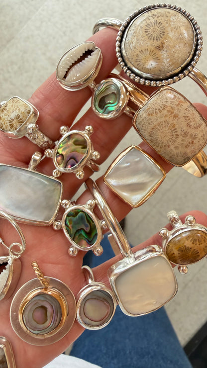 Mother of Pearl Collar Necklace