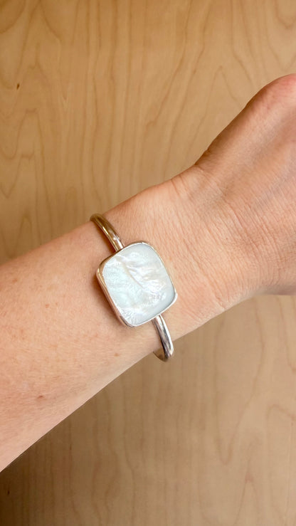 Mother of Pearl Square Cuff