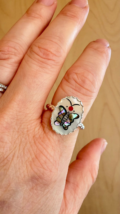 Butterfly Inlay Ring