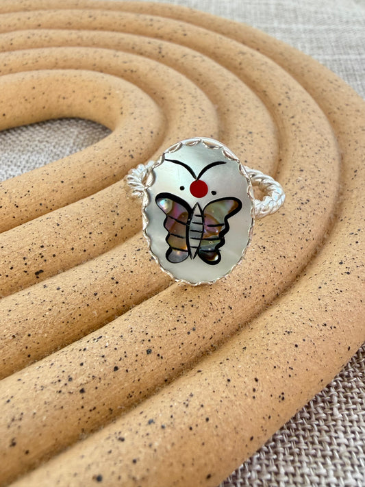 Butterfly Inlay Ring
