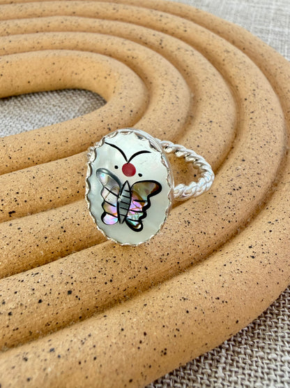 Butterfly Inlay Ring