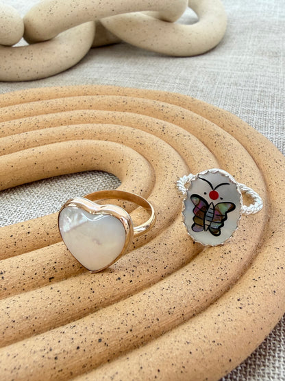 Butterfly Inlay Ring