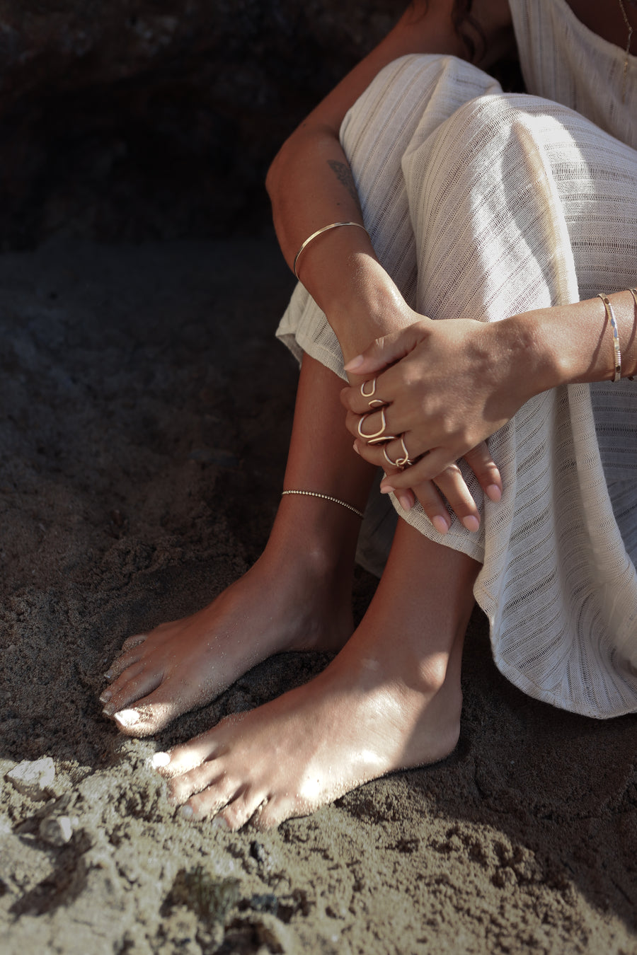 Elastic Bead Anklet