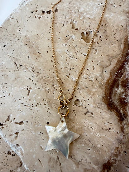 Mother of Pearl Star Necklace
