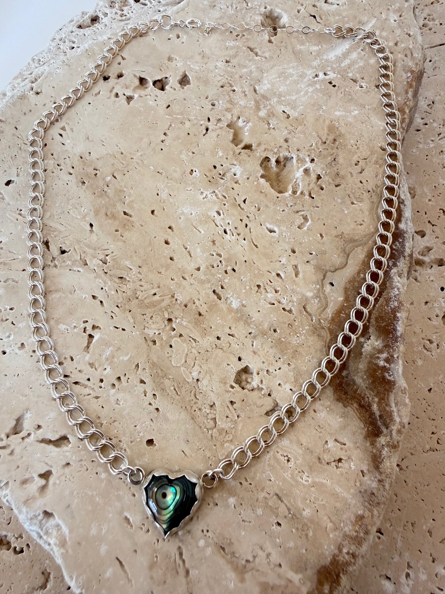 Abalone Heart Necklace