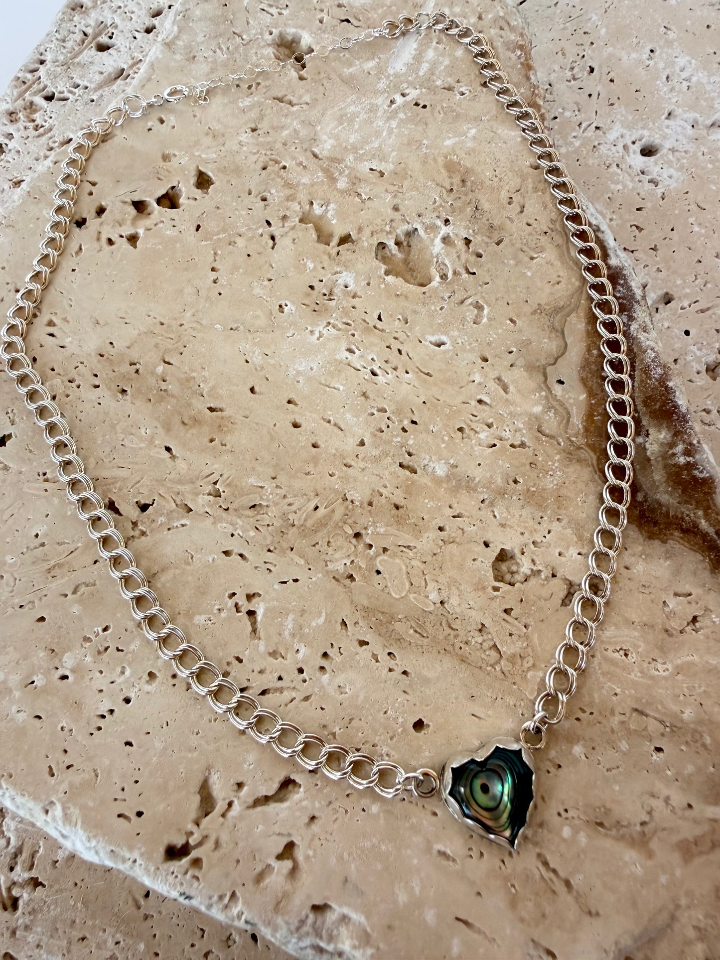 Abalone Heart Necklace