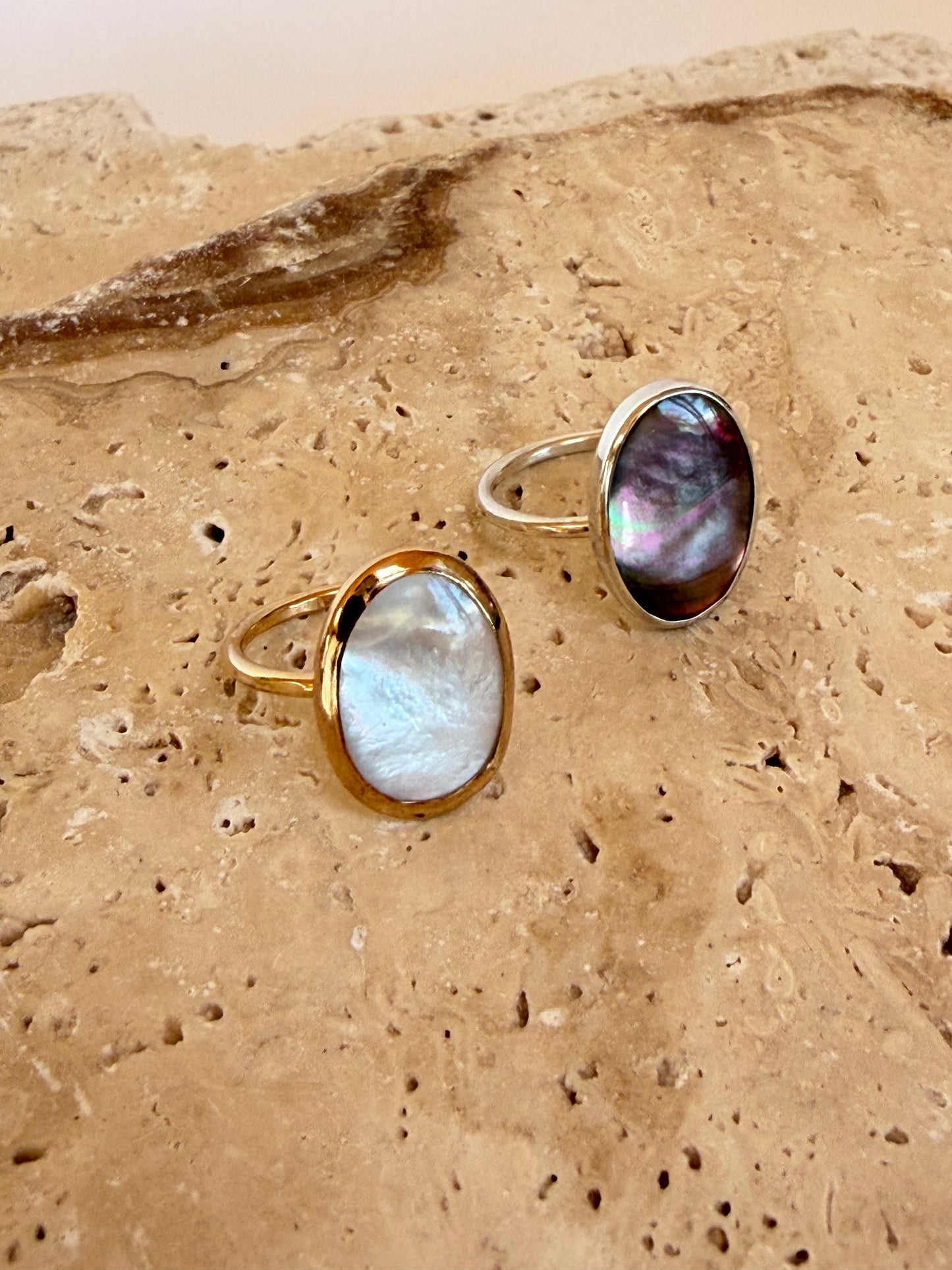 Mother of Pearl Oval Ring