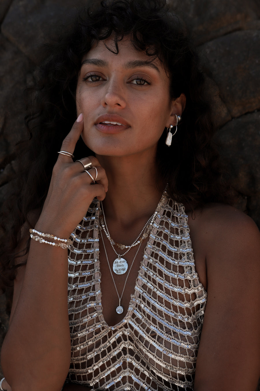 To the Moon & Back Medallion Necklace
