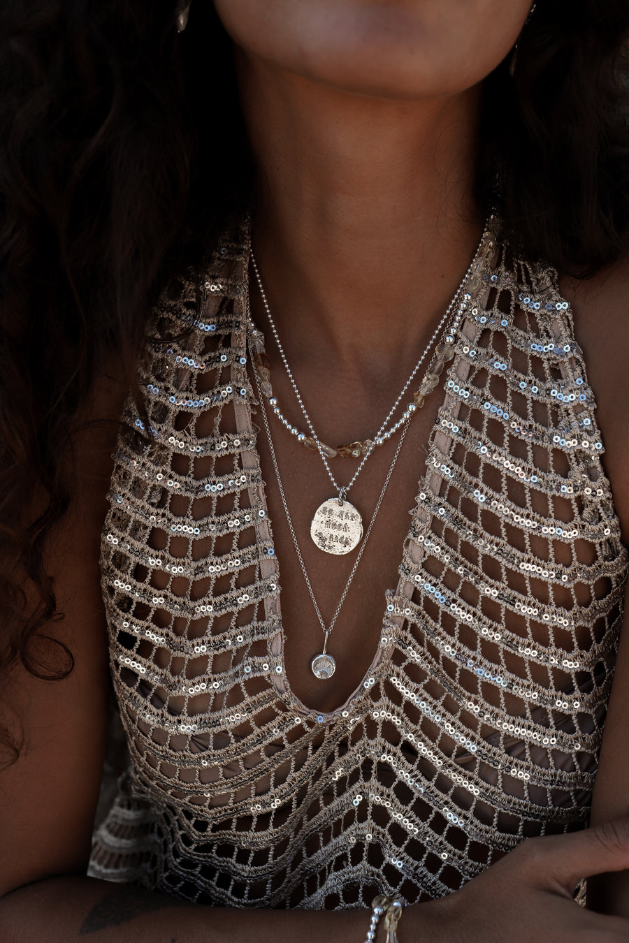 To the Moon & Back Medallion Necklace