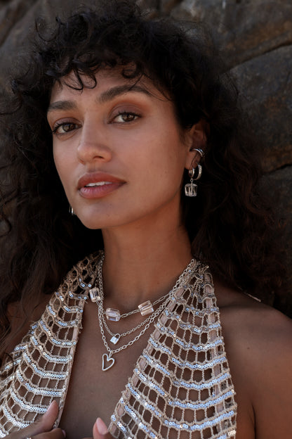 Icy Quartz Necklace