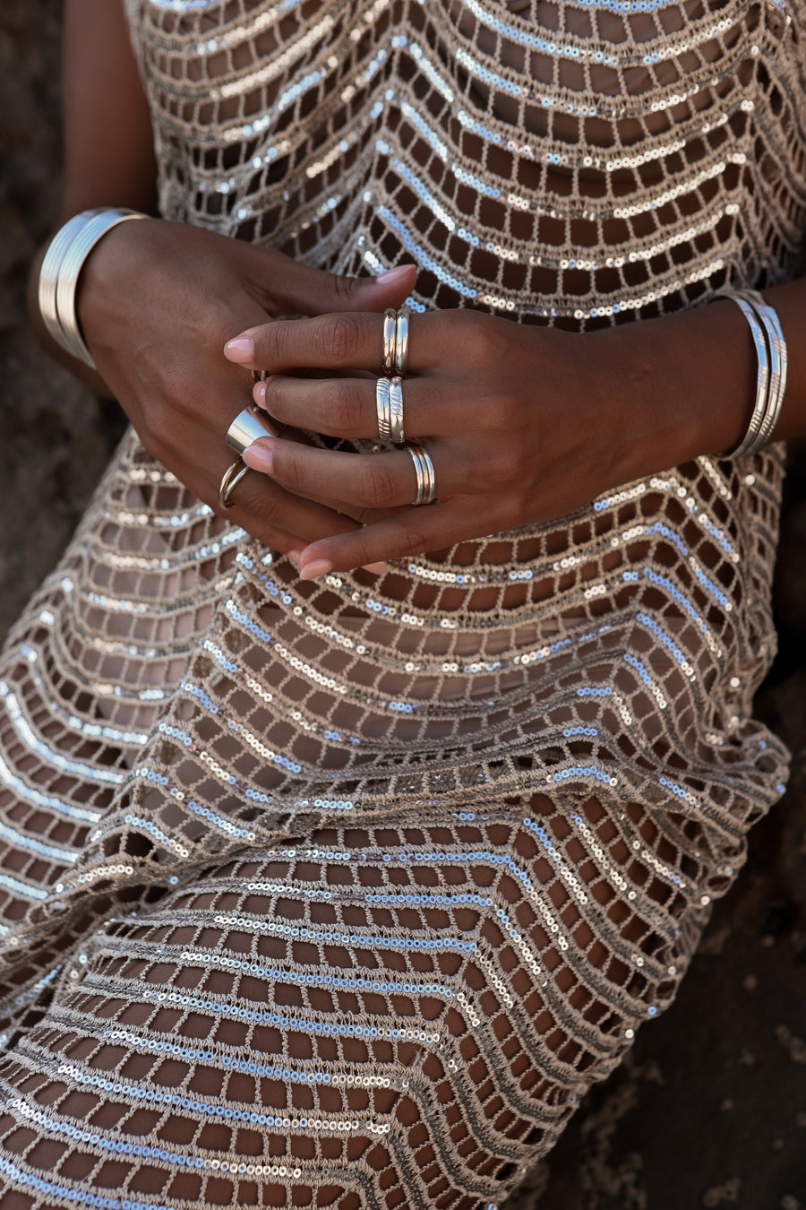 Mixed Metal Double Val Ring