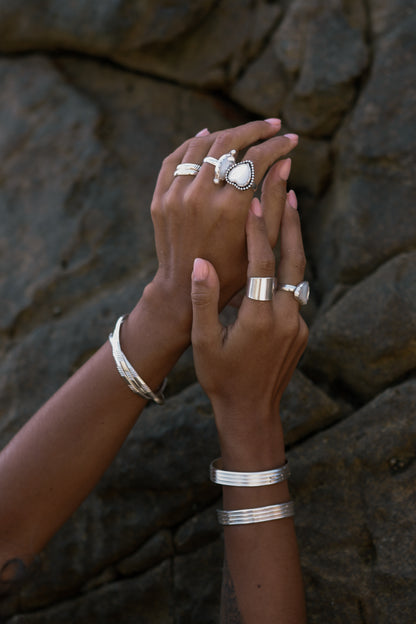 Mother of Pearl Heart Ring