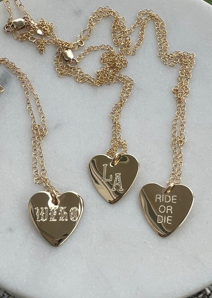 Custom Heart Necklace