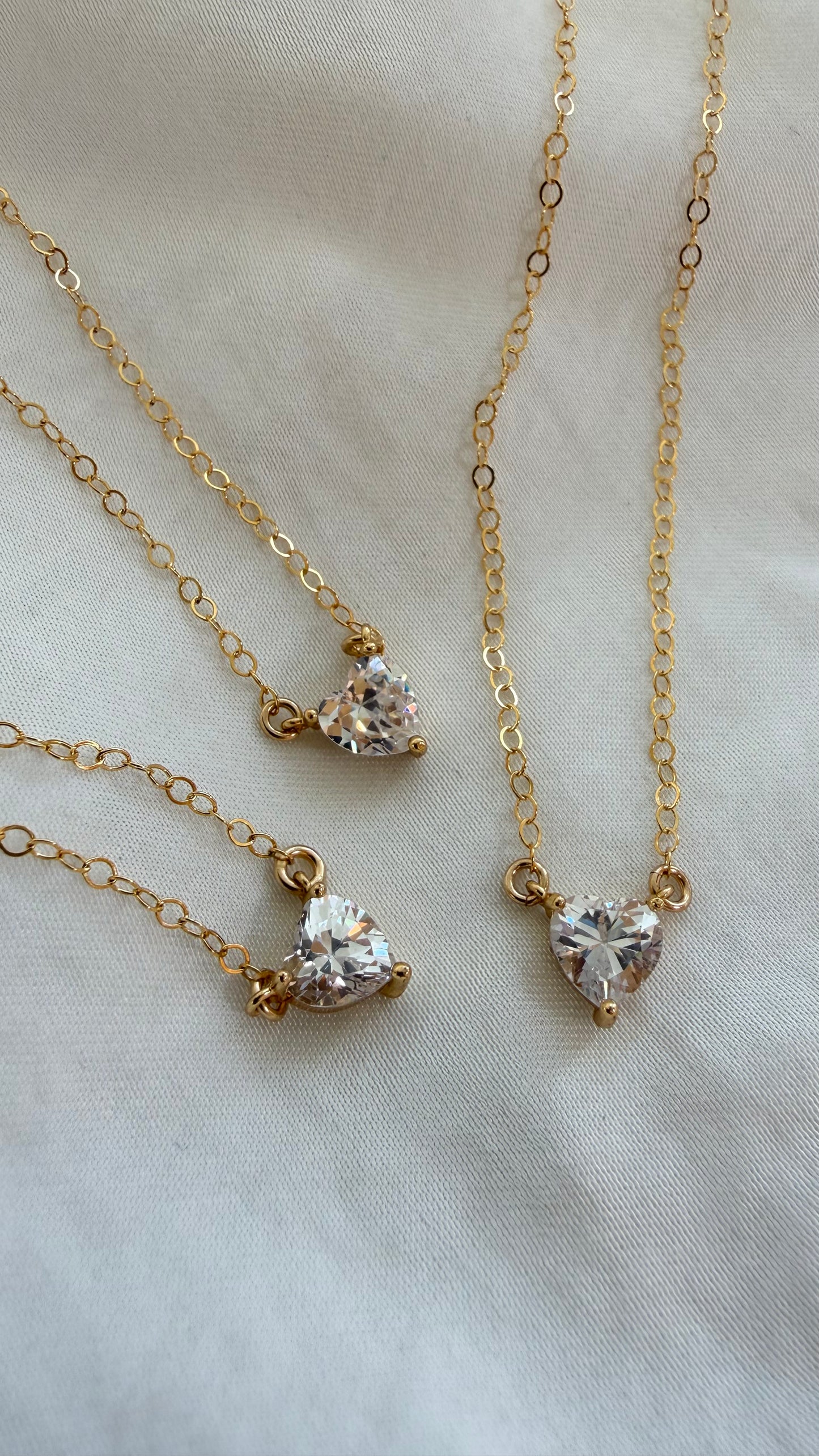 Heart CZ Necklace