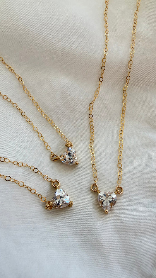 Heart CZ Necklace