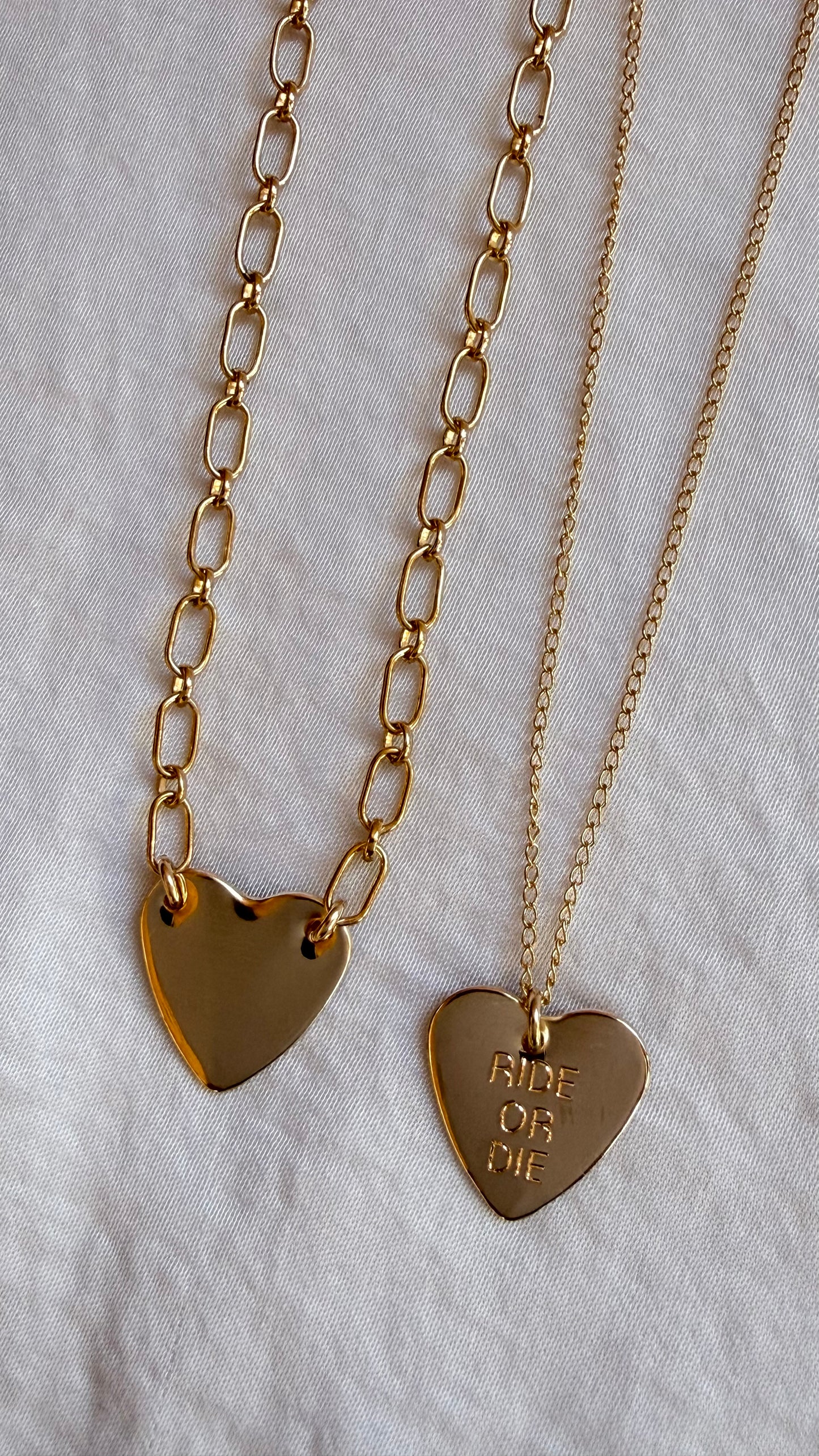 Ride or Die Heart Necklace