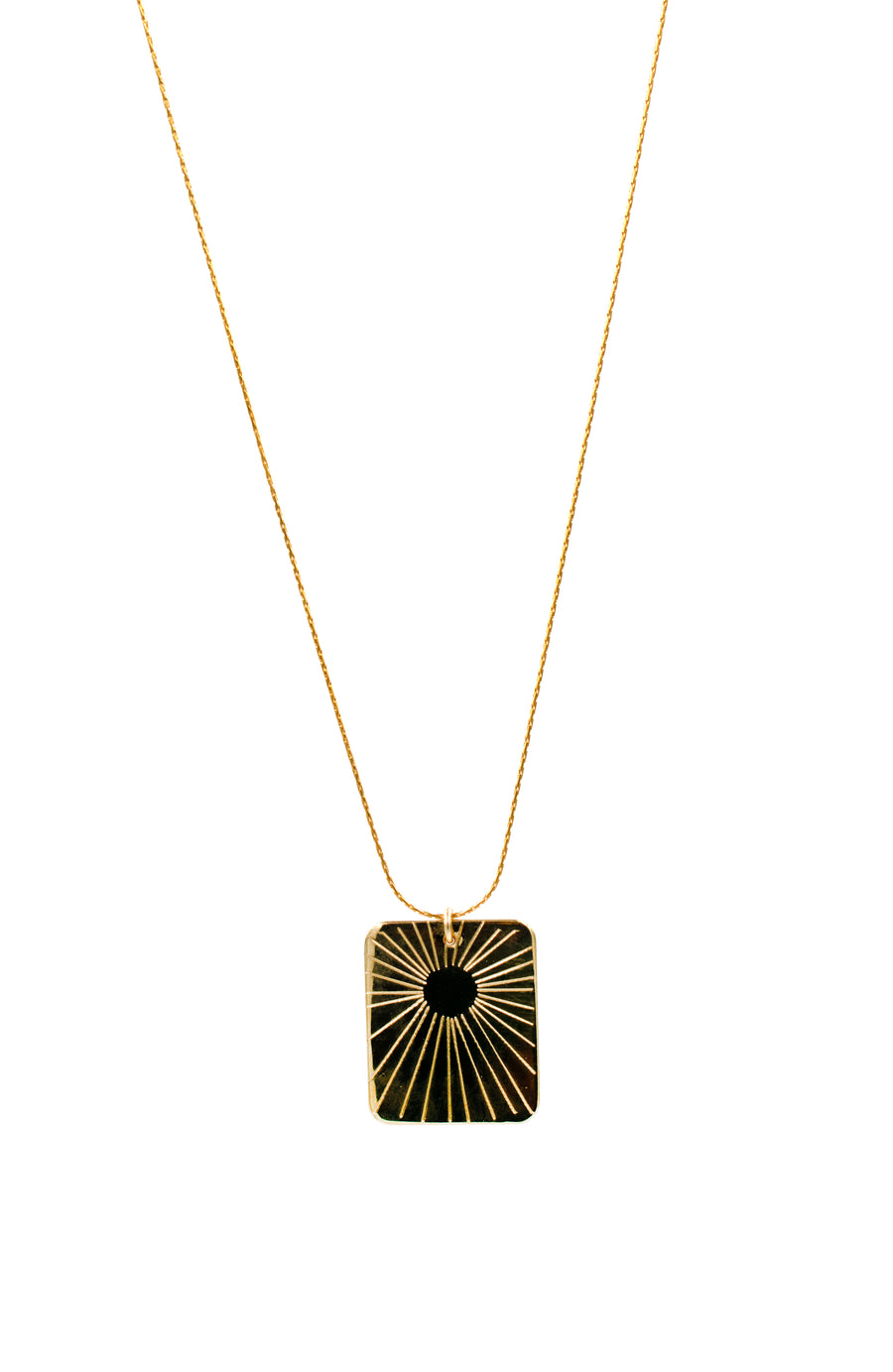 Glow Rectangle  Necklace Large