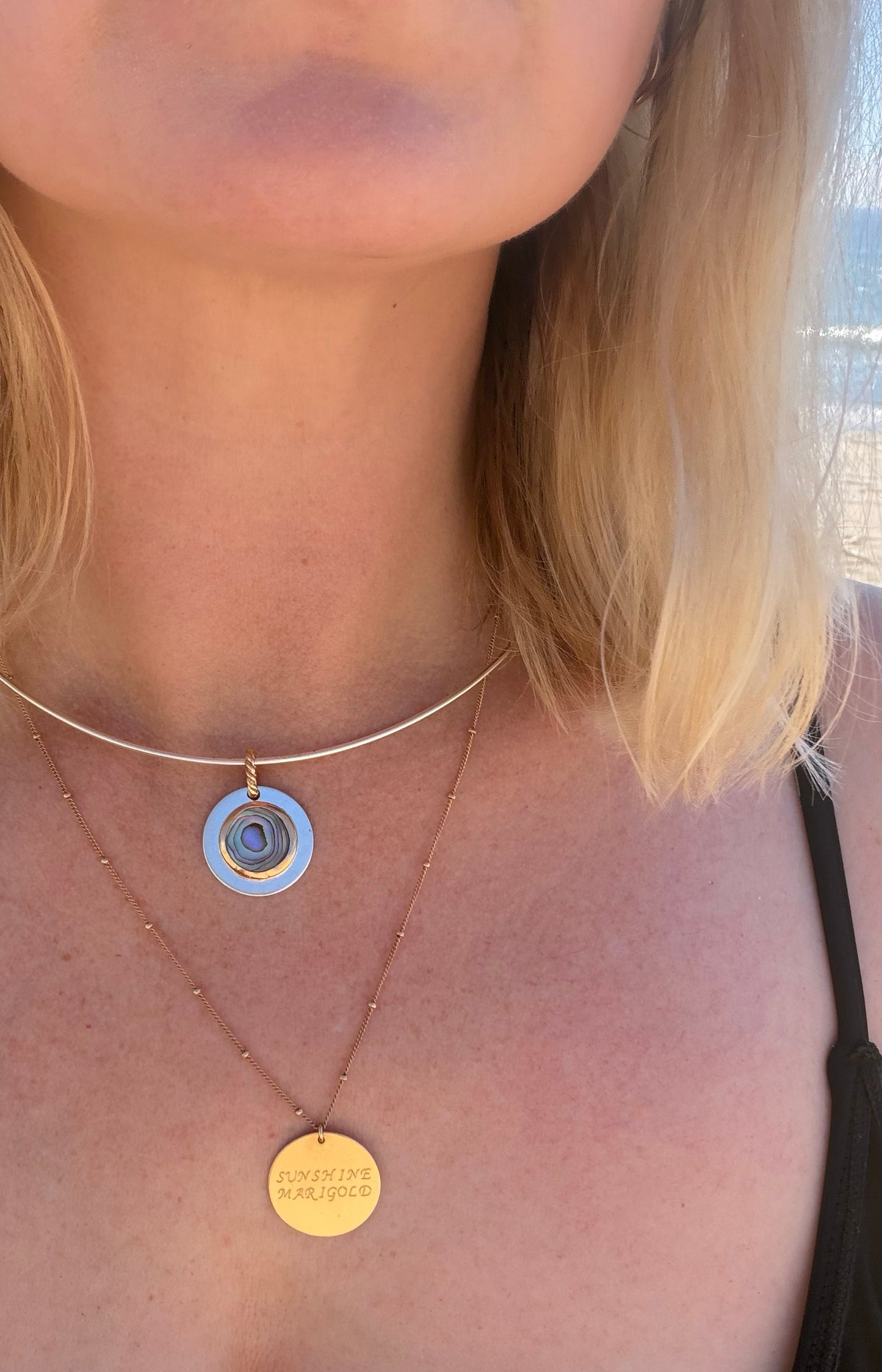 Abalone Collar Necklace