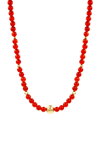Carnelian Bead Necklace