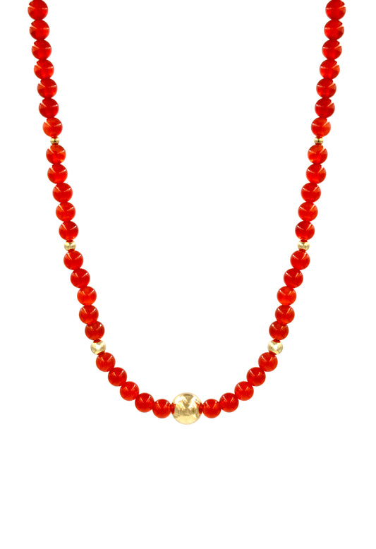 Carnelian Bead Necklace