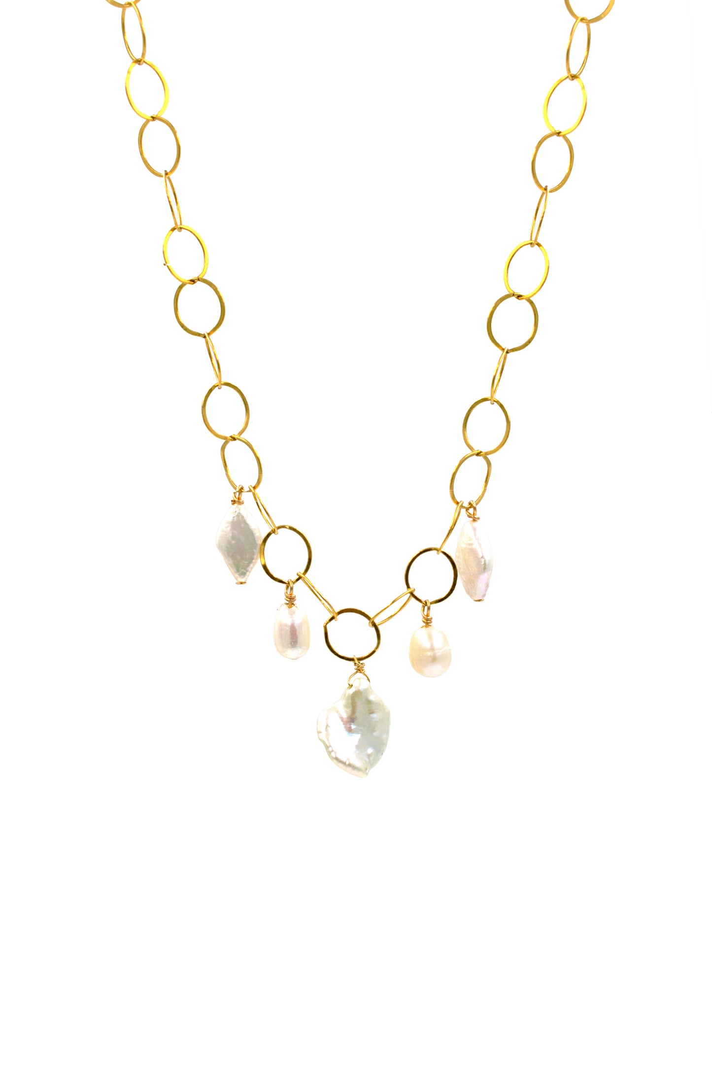 Chunky Pearl Dangle Necklace