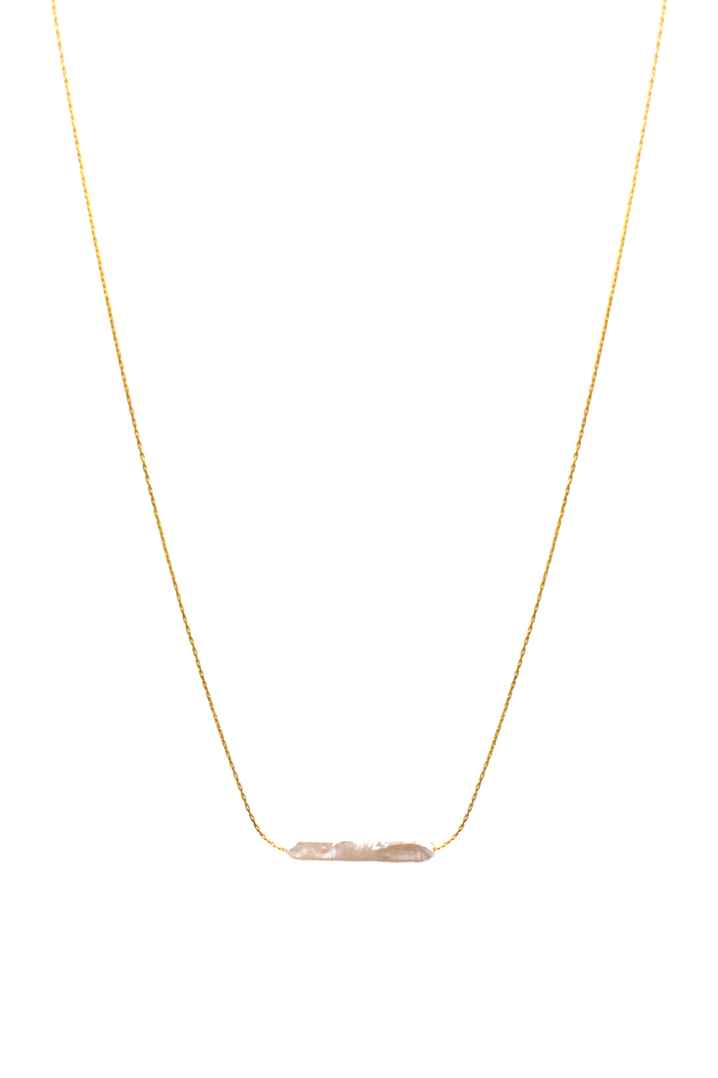 Floating Stick Pearl Necklace