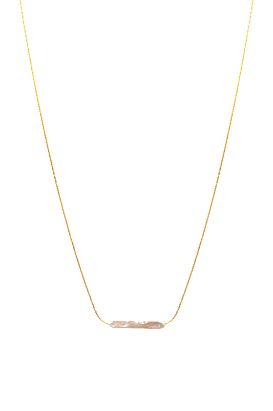 Floating Stick Pearl Necklace