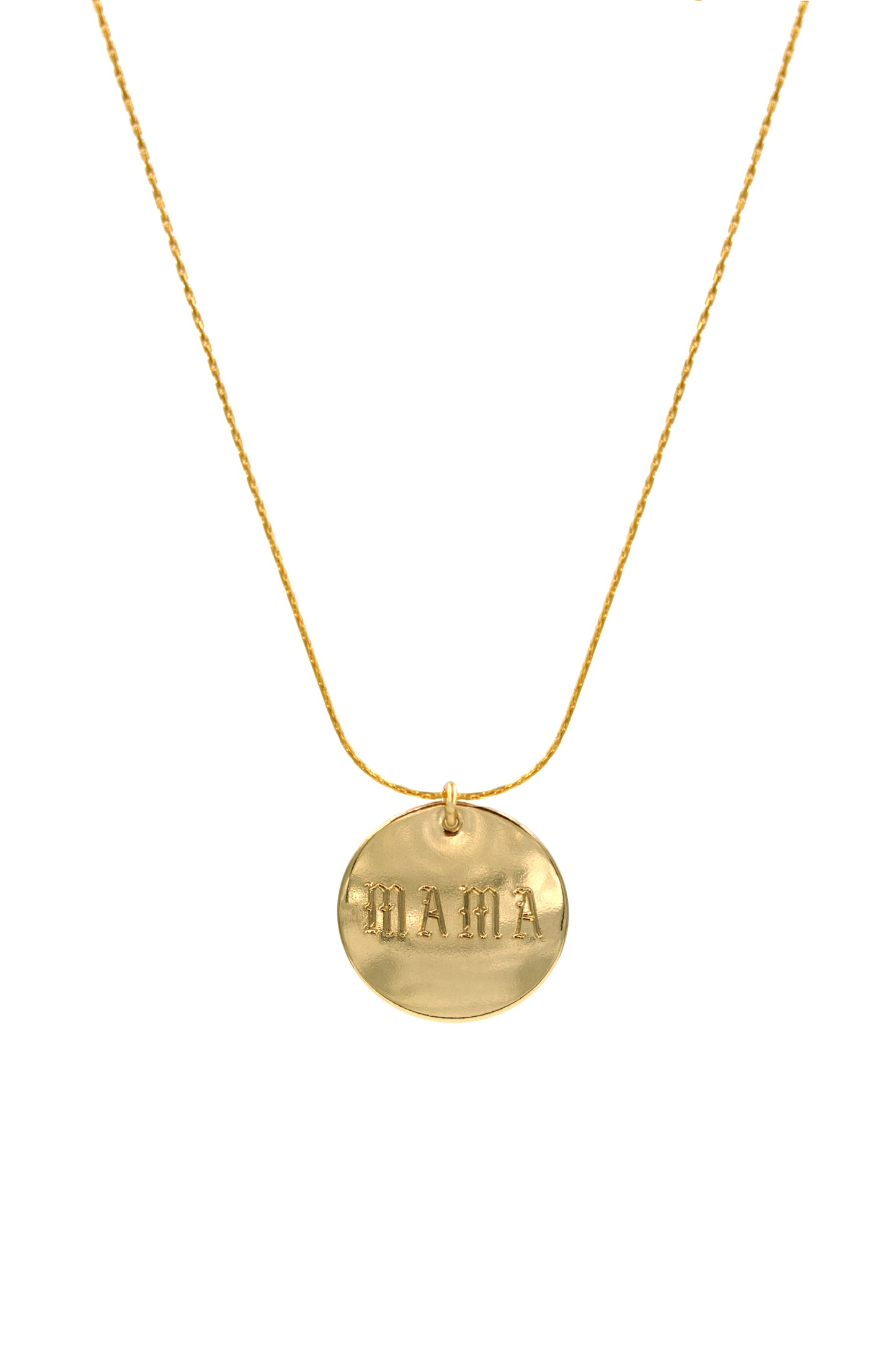 Old English Mama Coin Necklace
