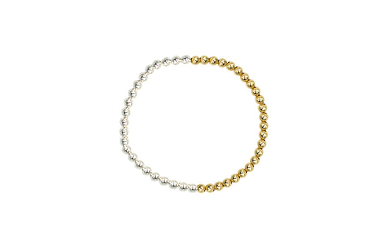 Mixed Metal 50/50 Stretch Bracelet