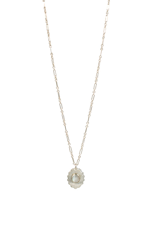 Mother of Pearl Concho Necklace