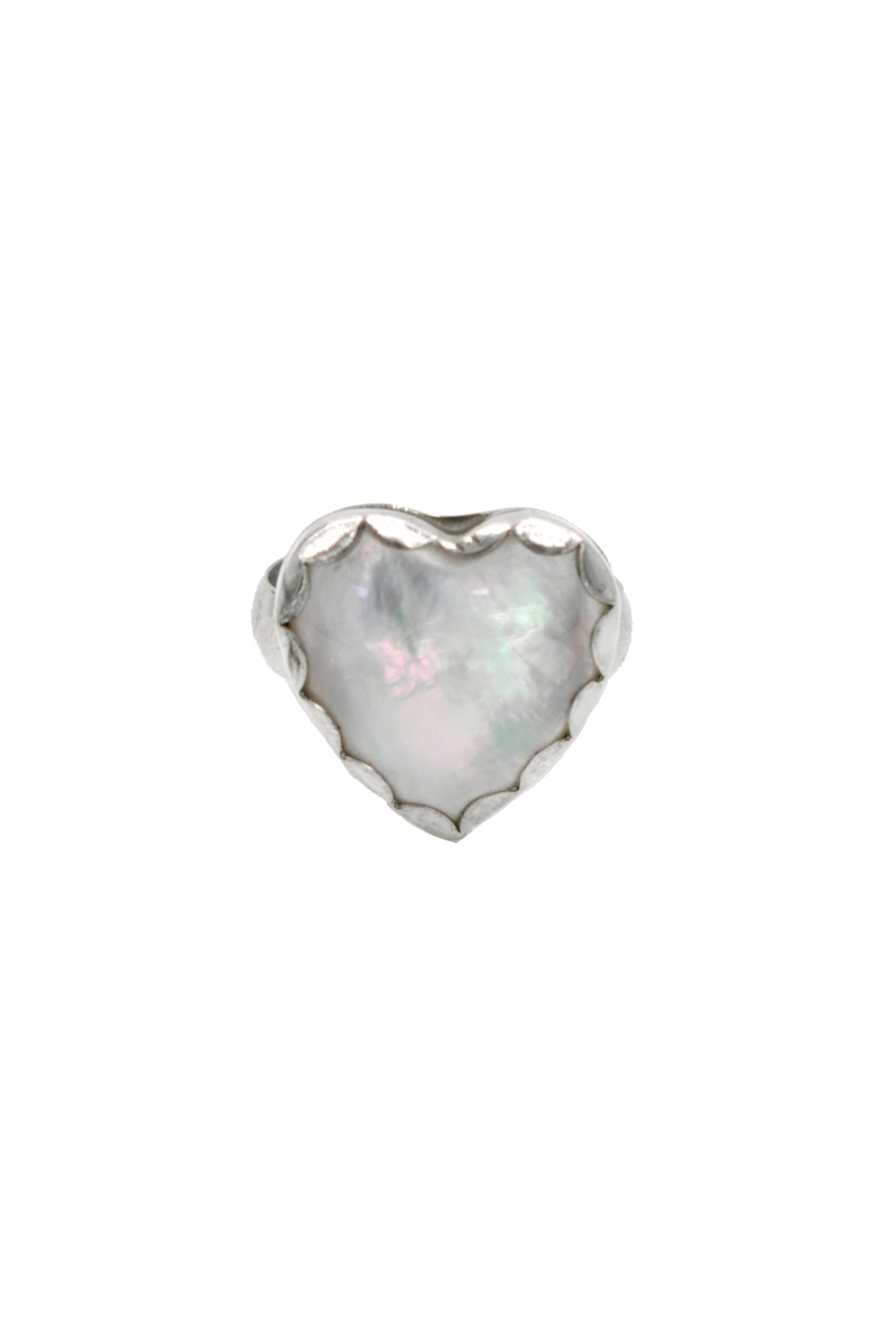 Mother of Pearl Heart Ring